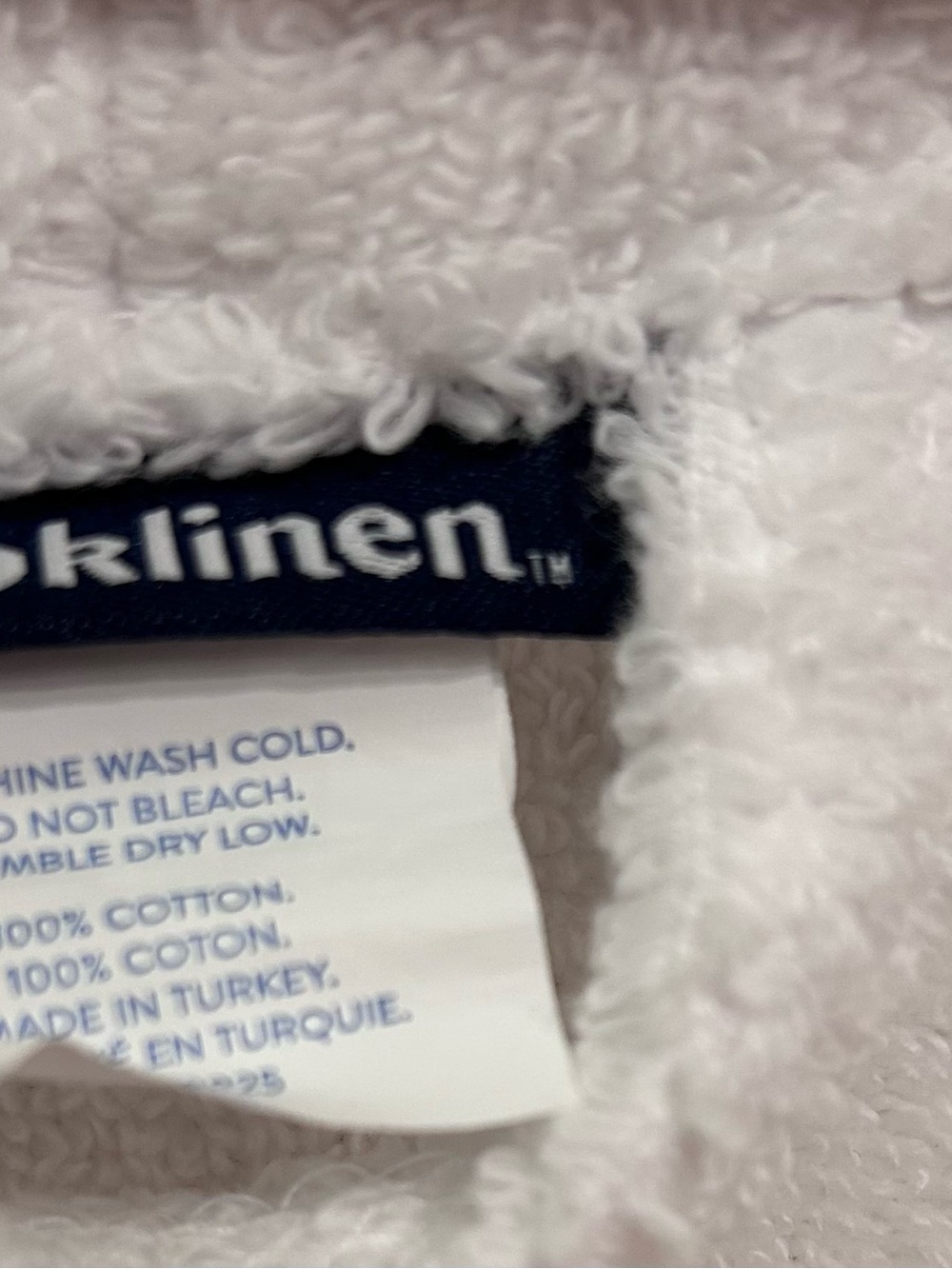 Brooklinen Super-Plush Bath Robe White Size M Turkish Cotton - Picture 3 of 3